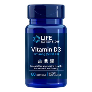 Vitamina D3 125mcg Life Extension 60 Softgels Importado Vitamina D3 125mcg Life Extension 60 Softgels Importado