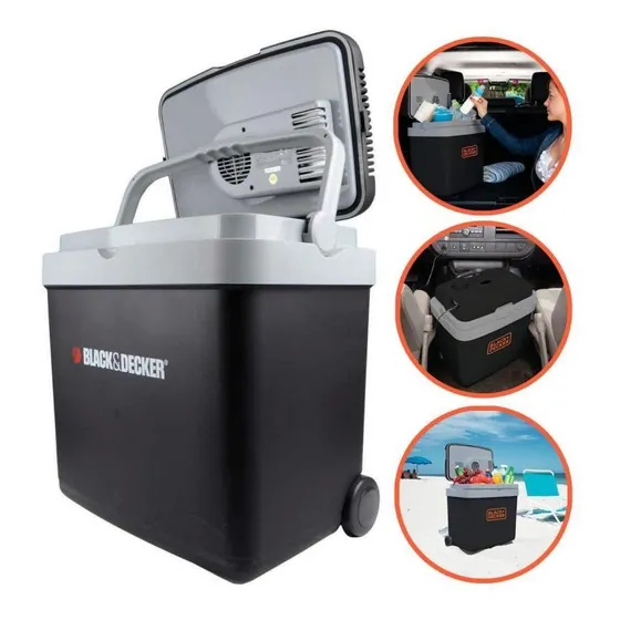 Mini Geladeira Portátil Viagem 33l 12v Bdc33l Black & Decker