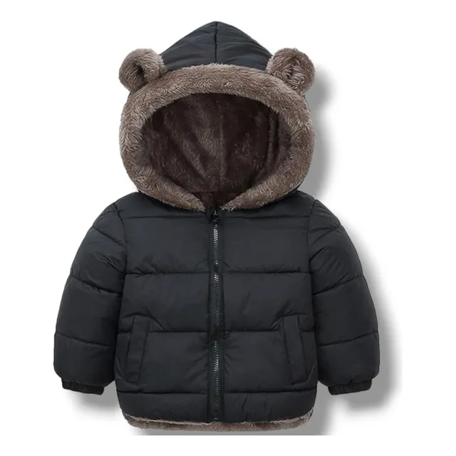 Chaqueta De Oso Doble Faz Para Niños Y Niñas