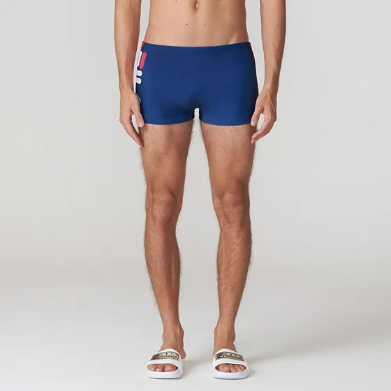 Traje De Baño De Hombre Fila Acqua Marino/rojo Vino