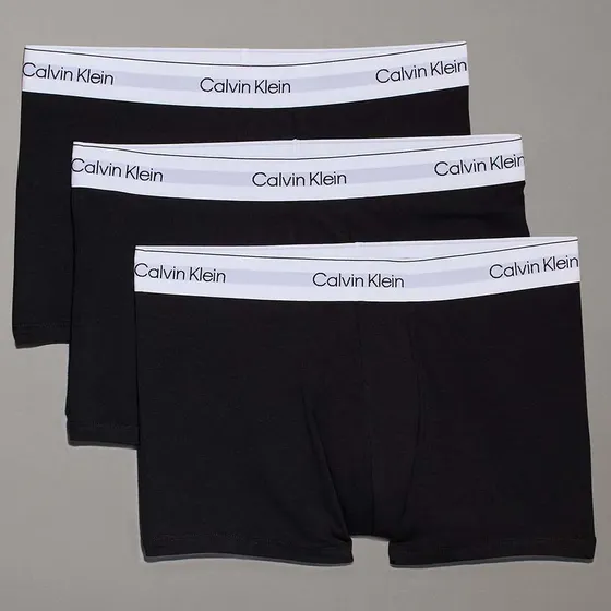 Pack 3 Boxérs Icon Cotton Stretch Negro Calvin Klein