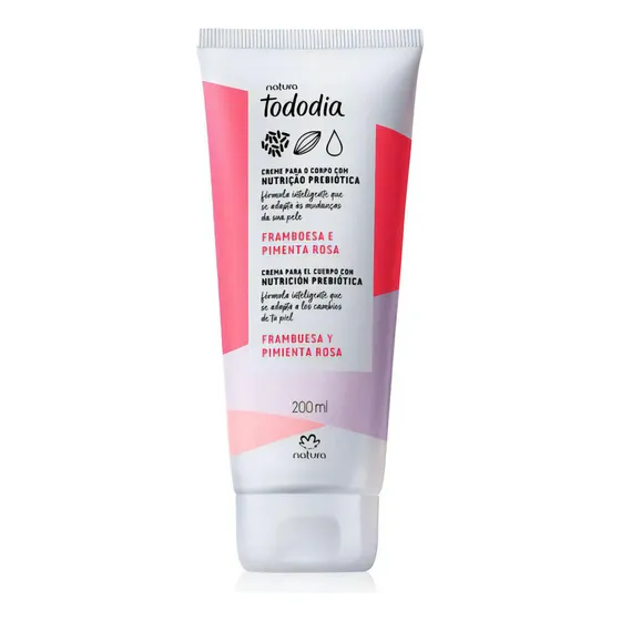 Crema Corporal Frambuesa Y Pimienta Rosa Natura 200 Ml
