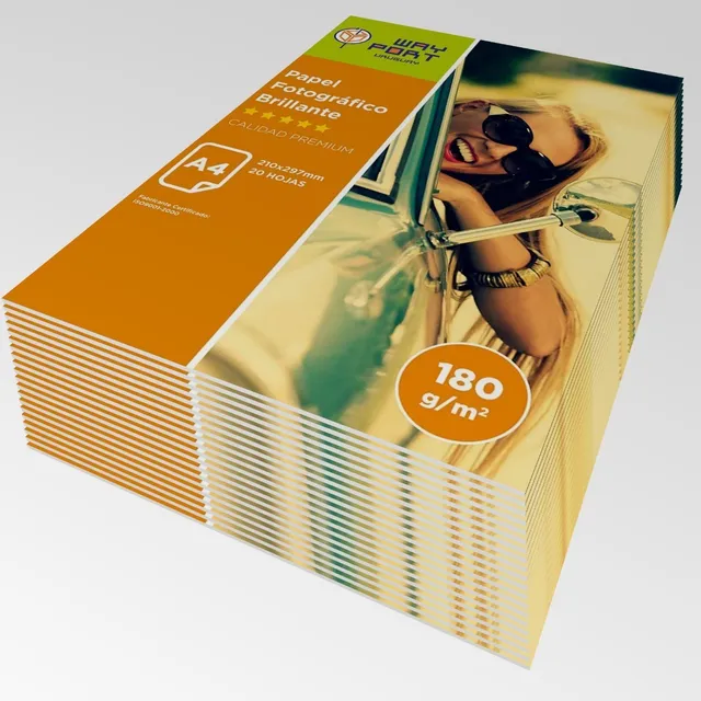 20 Paquetes De Papel Fotografico Brillo - Glossy A4. 180 Grs