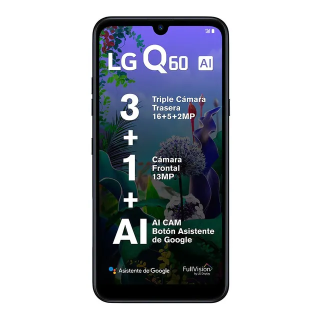 LG Q60 64 GB new aurora black 3 GB RAM - Aceptable (Reacondicionado)
