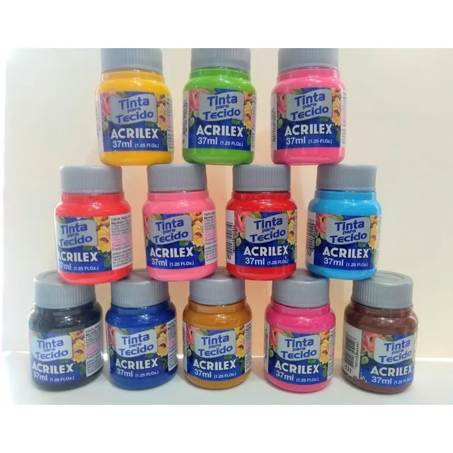 Pintura Para Tela Acrilex 37ml | Pintura Textil | Unidad