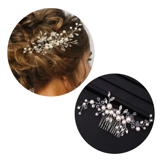 Arranjo De Cabelo Noiva Pente Tiara Grinalda Enfeite