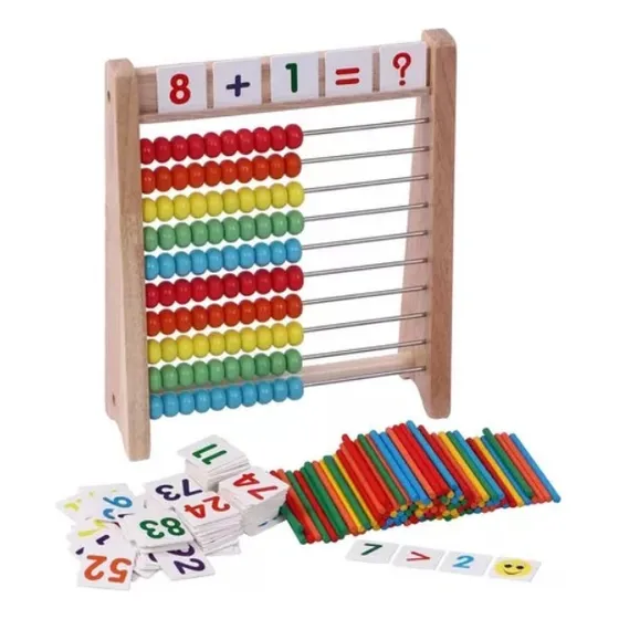 Nuevo Estilo Juguetes Didacticos Montessori De Madera Abaco