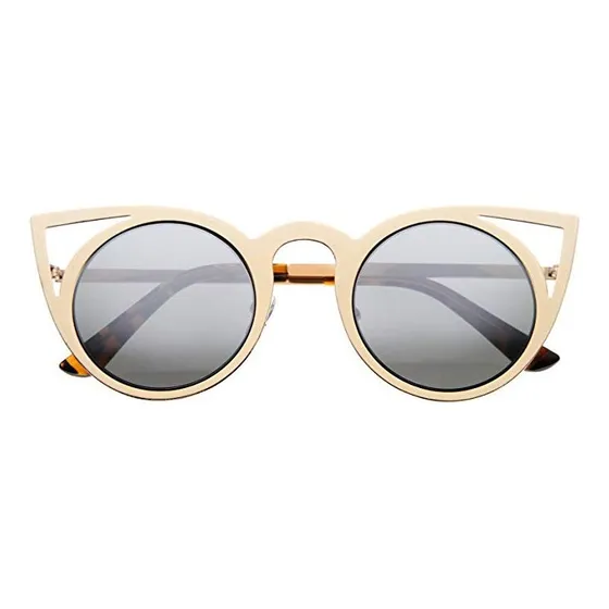 Lente De Sol Estilo Ojo De Gato Zero Uv Mod. A102-05-fba