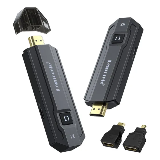 Adaptador Hdmi Lemorele P20 Tipo C Negro 2x