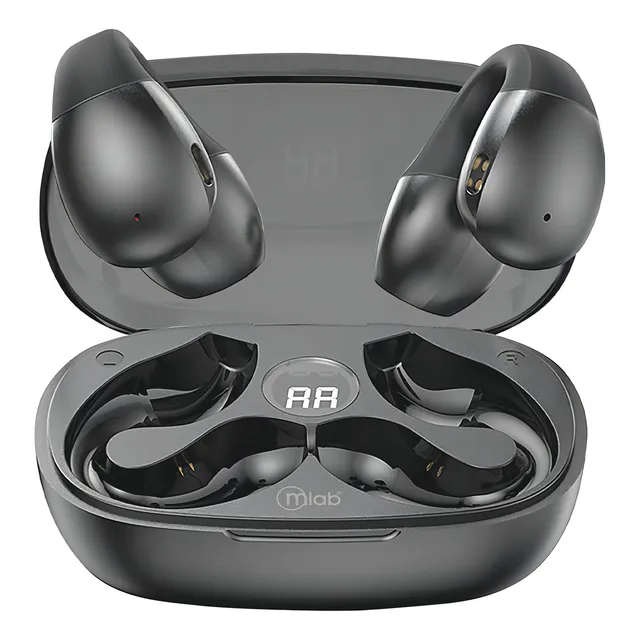 Audifono Tws Ows Piercing Ear-bone Mlab 09360 Color Negro