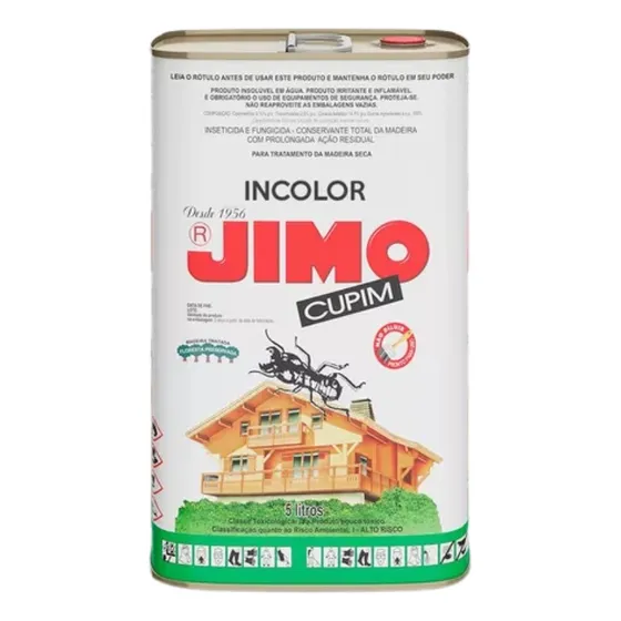 Jimo Cupim Incolor Ou Marrom Escuro Lata 5 Litros Mata Cupim