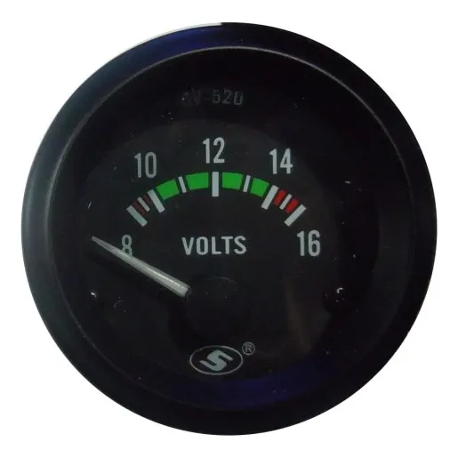 Instrumento Medidor Voltimetro 12 Volts Elect