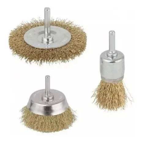 Set De Cepillos De Alambre P/taladro 3 Pzs