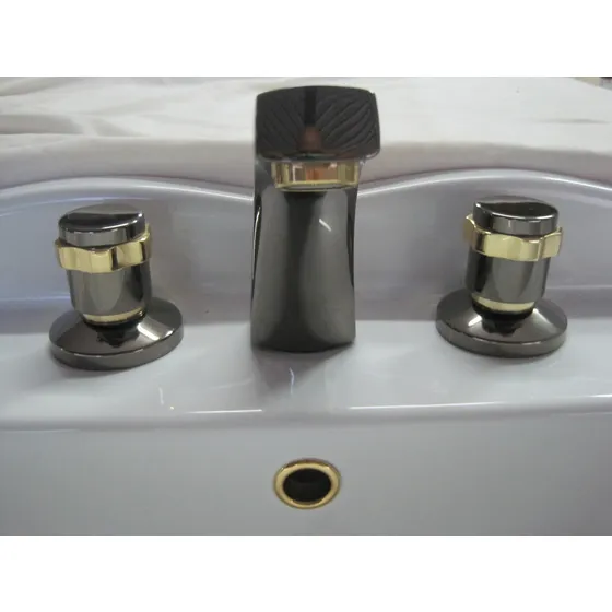 Grifería Serie Gallant Caña Fucil-oro:lavamanos;bidet;bañera