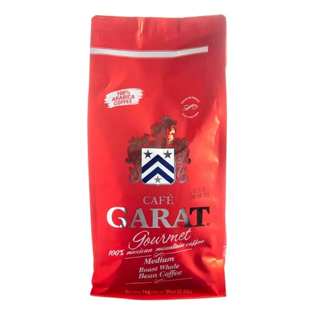 2 Pack Cafe En Grano Americano Garat 1000 Grs