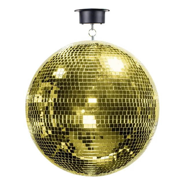 Schalter Bola Disco Motorizada Gold Espejo 40cm Diámetro