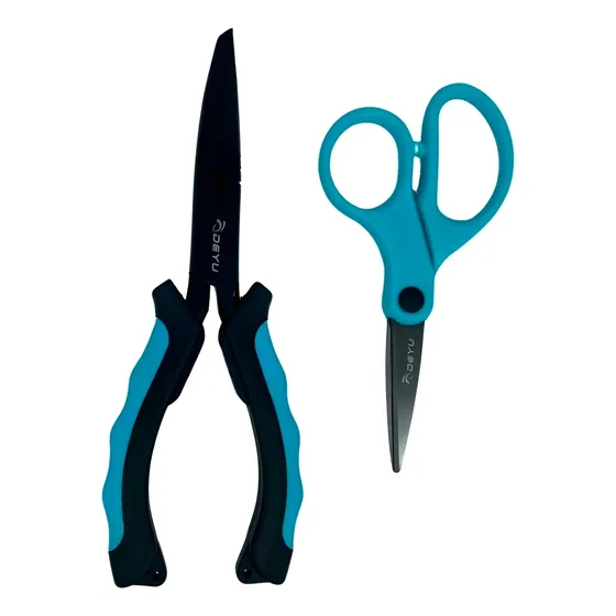 Kit Pesca Alicate + Tesoura De Linha De Pesca Dyz 003- Deyu