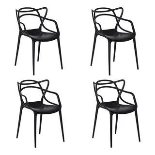 Cadeira De Jantar Allegra, Kit Com 4 Cadeiras Moderna Cadeira De Jantar Allegra, Kit Com 4 Cadeiras Moderna