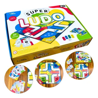 Jogo De Mesa Super Ludo Premium Pais & Filhos Jogo De Mesa Super Ludo Premium Pais & Filhos