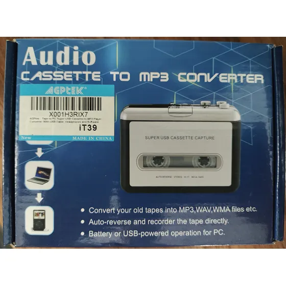 Convertidor Audio Cassette A Pc Mp3 Grabadora Digital