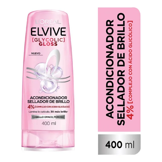 Acondicionador Elvive Glycolic Gloss 400ml