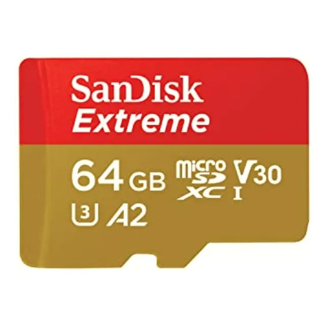 Sandisk 64gb Extreme Microsdxc Uhs-i Memory Card With