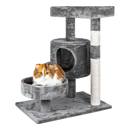 Rascador Multifuncional Para Gatos Con Torre De Juego Y Cama Nido 3 Niveles De Diversión De Alta Calidad Everest Rascador Multifuncional Para Gatos Con Torre De Juego Y Cama Nido 3 Niveles De Diversión De Alta Calidad Everest