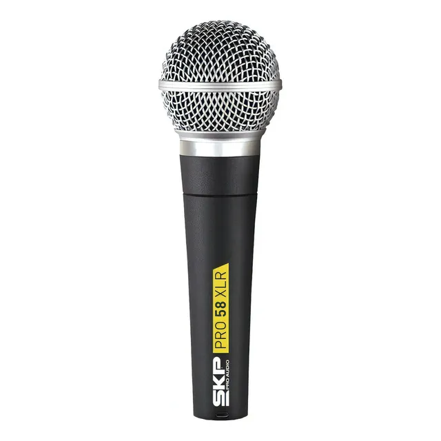 Micrófono SKP Pro Audio PRO-58 Dinámico Cardioide color negro