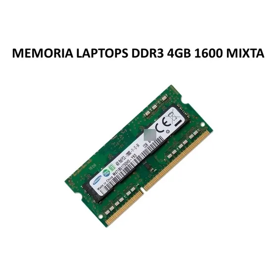 Memoria Para Laptop Ddr3 4gb 1600 Mixta