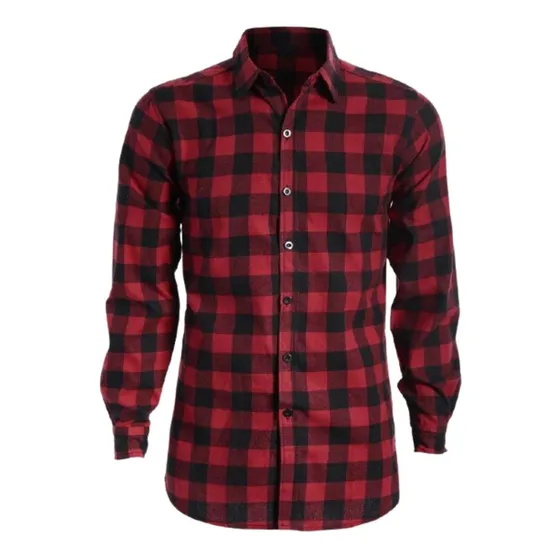 Camisa Leñadora  Viyela Cuadros Abrigada Invierno Ciudad