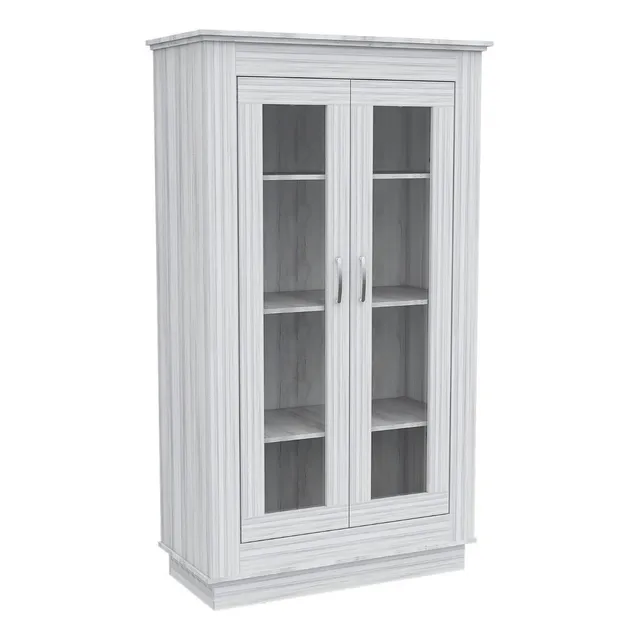 Vitrina Alcamo - White Chic Color Blanco