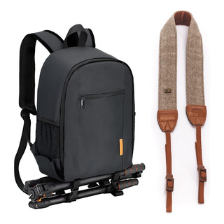 Mochila Para Camara Y Hasta 6 Lentes + Correa Para Camara Mochila Para Camara Y Hasta 6 Lentes + Correa Para Camara