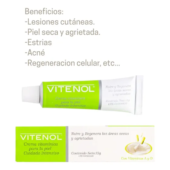 Vitenol Cuidado Para La Piel Con Pantenol Y Vitamina A Y D