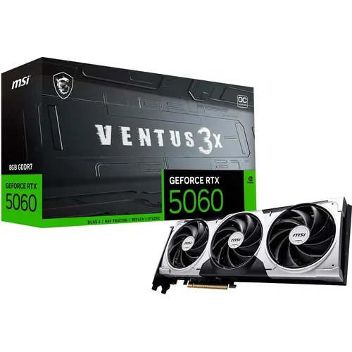 Graphics Card Msi Geforce Rtx 4060 Ventus 2x Black 8g Oc 8gb