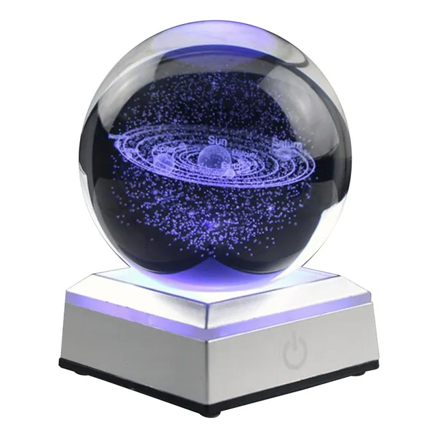 Sistema Solar Grabado Con Láser Bola 3d Planetas A A