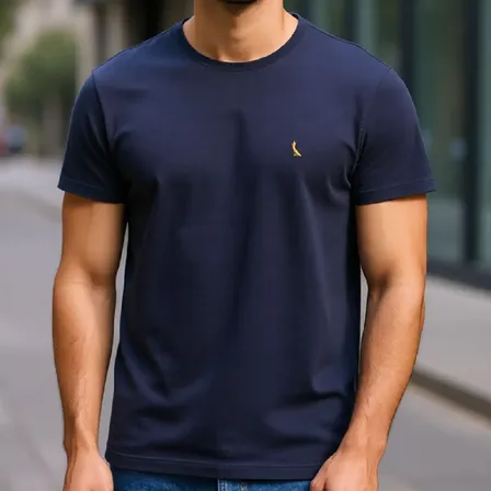 Camiseta New Jazz Denim Reserva Masculina Azul-marinho Liso M Lisa
