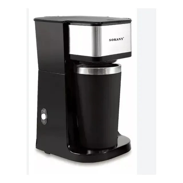 Cafetera Eléctrica Sokany Sk-1123 Personal Con Vaso Termico