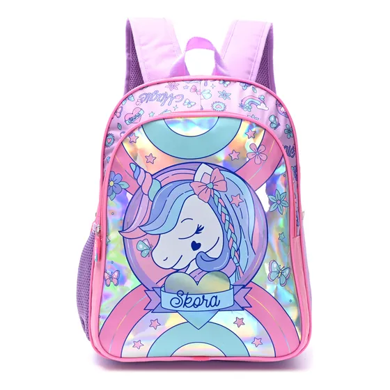 Mochila Skora Escolar Estampada Infantil Niña 16 PuLG