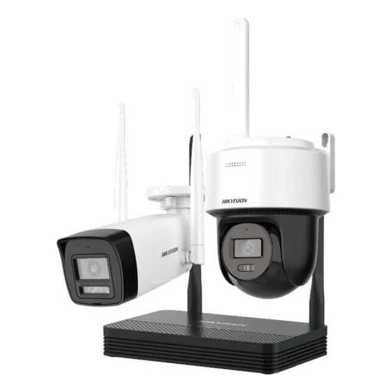 Kit Wifi Camaras 4mpx Bullet + Domo Pt Hikvision Easy Link