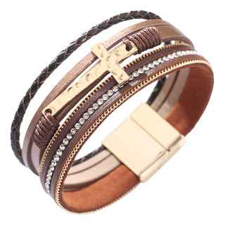 Para Pulsera Con Hebilla De Diamante Multicapa Para Mujer, Para Pulsera Con Hebilla De Diamante Multicapa Para Mujer,