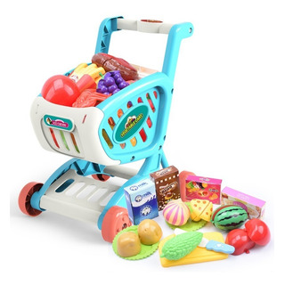 Carrito De Compras Supermercado De Juguete Con 15 Frutas Carrito De Compras Supermercado De Juguete Con 15 Frutas
