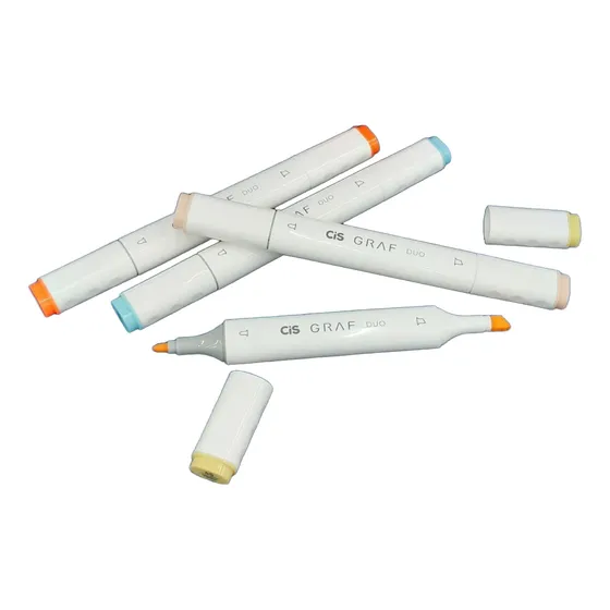 Caneta Marcador Graf Duo Cis 10 Cores A Escolher 