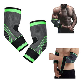 Coderas Gym Deportivas De Compresión Nylon Cómoda 1 Par Coderas Gym Deportivas De Compresión Nylon Cómoda 1 Par