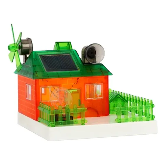 Juego De Aprendizaje Casa Concepto Energía Eólica Y Solar