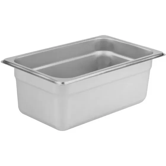 Bandeja Envase Metalico 1/4  Tamaño 4  De Acero Inoxidable