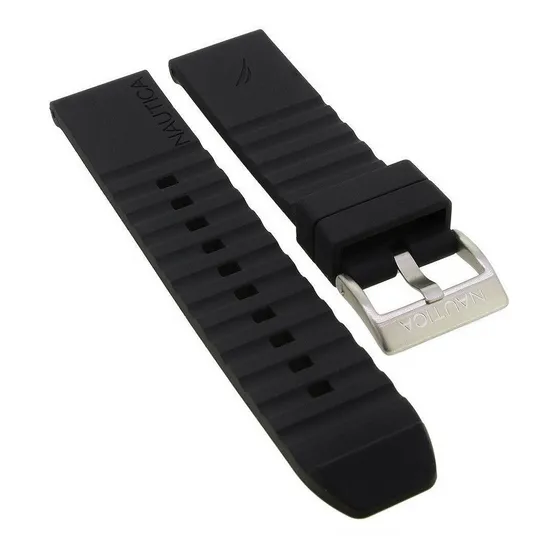 Pulseira Nautica Preto A12637g Silicone 22mm