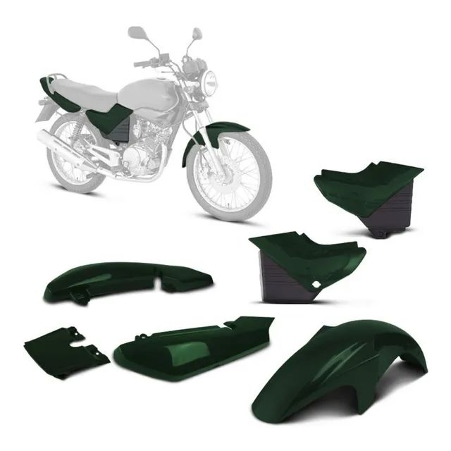 Kit Carenagem Completa Pro Tork Ybr 125 2000 Até 2008 Com Nf