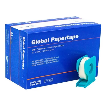 Tela Papel Blanca 1,25cm X 9,2m Caja 24 Unidades