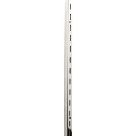 Cremallera Cromada Para Mensula Plana De 2.40 Mts Alto 14pzs