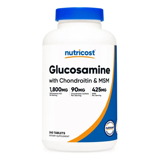 Suplemento Nutricost De Glucosamina 1800 Mg Con Condroitina